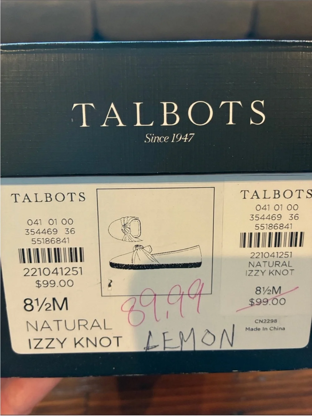 Talbots Summer Lemons Espadrille Slip-Ons
